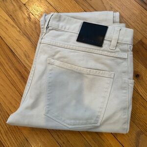 Jil Sander Men's 30 Light Grey Slim Fit Straight Leg Jeans